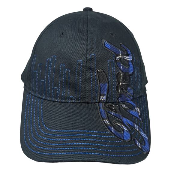 Ford Snapback Cap Black One Size Adjustable Embroidered 6 Panel Cotton - Picture 1 of 10